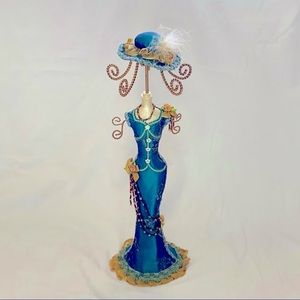 ✨LAST CHANCE✨ Jewelry Display In Blue Period Dress